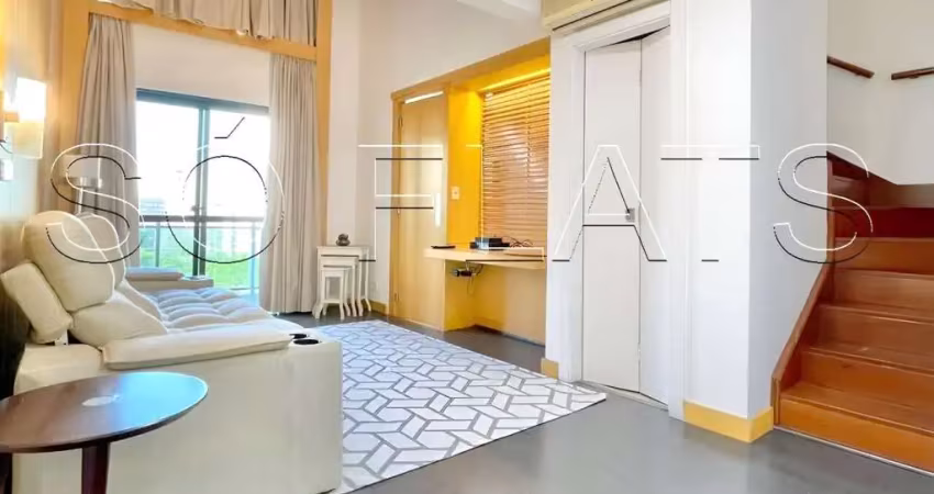 Apto no international duplex disponível para locação com 42m², 01 dorm e 01 vagas de garagem.