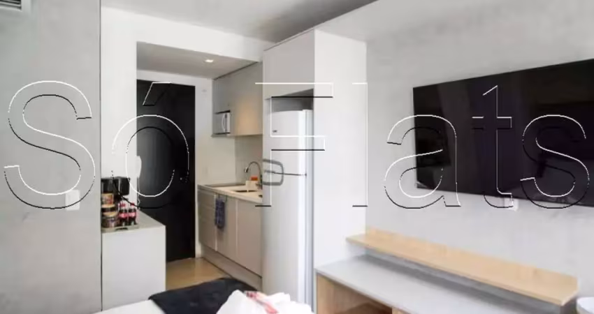 Apto disponível para locação no bairro de moema contendo 30m² e 1 dormitório.