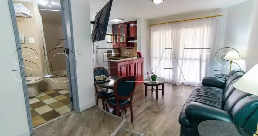 Flat paulista wall street disponível para venda com 47m², 1 dormitório e 1 vaga de garagem