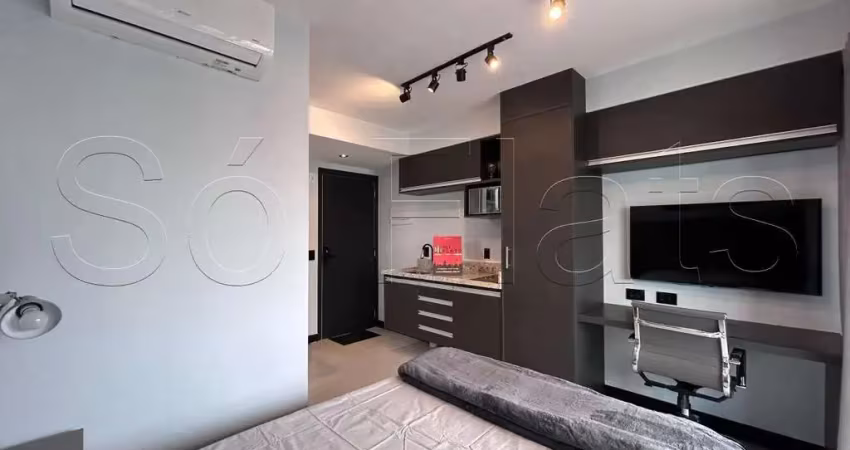 Studio think home vila madalena, disponível para locação contendo 25m² e 01 dormitório.
