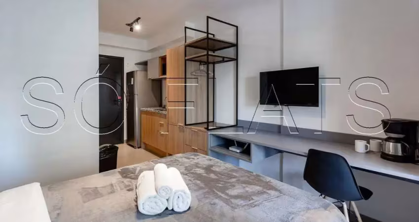 On jurupis, studio mobiliado disponível para venda com 26m² e 1 dormitório