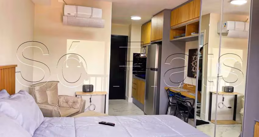 Apto disponível para locação no residencial helbor b liv contendo 24m² e 01 dormitório.
