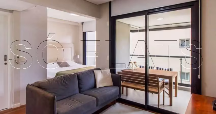 Apto no vx change com  35m², 1 dormitório e 1 vaga disponível para locação no jardim paulista.
