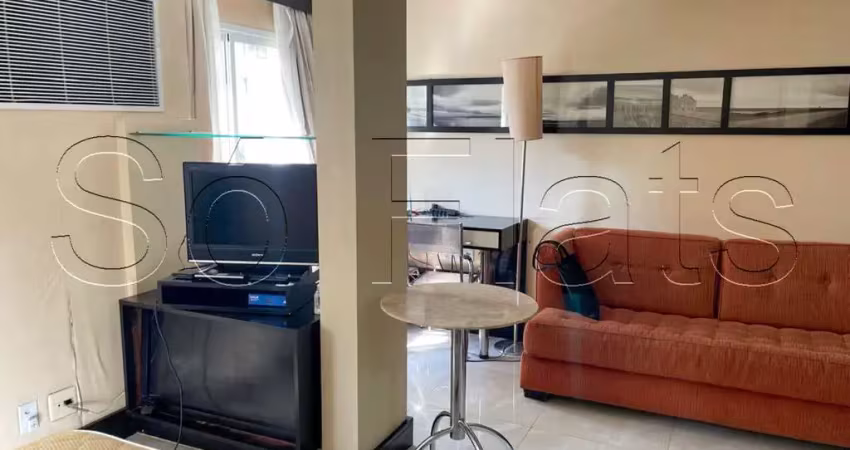 Flat transamérica international plaza disponível para venda com 28m² e 01 vaga de garagem