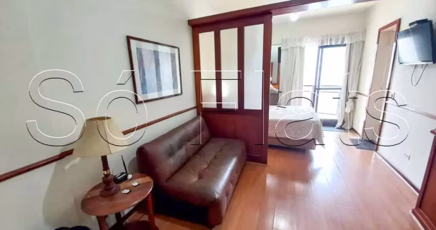 Flat champ´s elysées disponível para venda com 30m², 01 dormitório e 01 vaga de garagem
