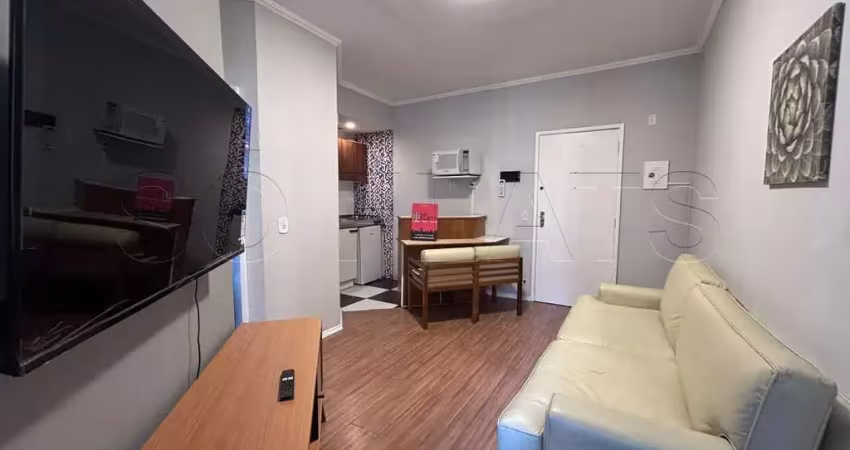 Flat disponível para locação no stagium studio contendo 35m², 01 dormitório e 01 vaga.