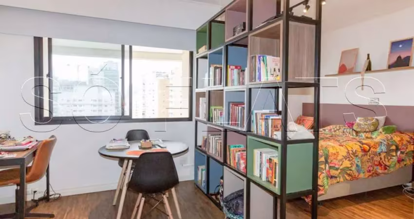 Flat slaviero moema, apartamento disponível para venda com 26m², 1 dormitório e 1 vaga de garagem