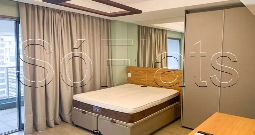 Apartamento para locação no habitarte 1, contendo 43m², 1 dormitório e 1 vaga de garagem.