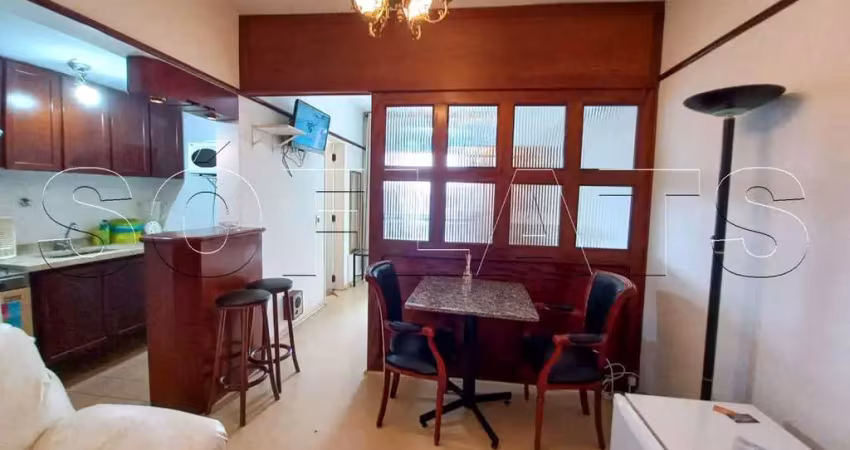 Flat champs elysées disponível para venda com 30m², 01 dormitório e 01 vaga de garagem