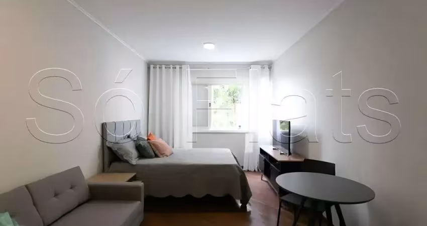 Residencial diego rivera, flat disponível para locação com 28m², 01 dormitório e 01 vaga