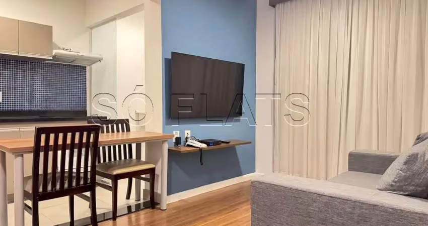 Mercure sp berrini, flat disponível para locação contendo 54m², 02 dormitórios e 01 vaga.
