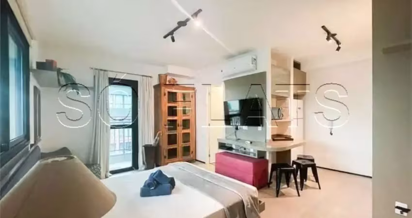 Vn humberto i, studio mobiliado disponível para venda com 33m² e 1 dormitório