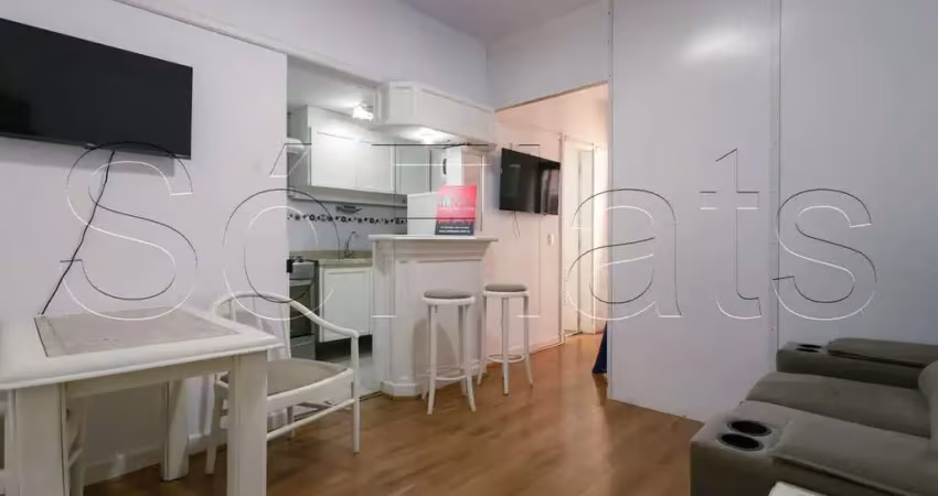 Flat champ´s elysées disponível para venda com 30m², 01 dormitório e 01 vaga de garagem
