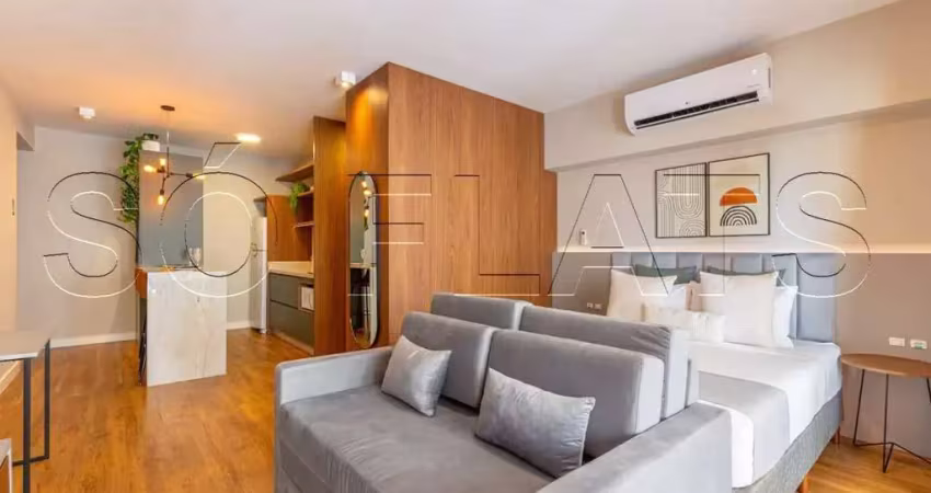 Residencial landing campo belo, studio disponível para venda com 47m², 1 dormitório e 1 vaga