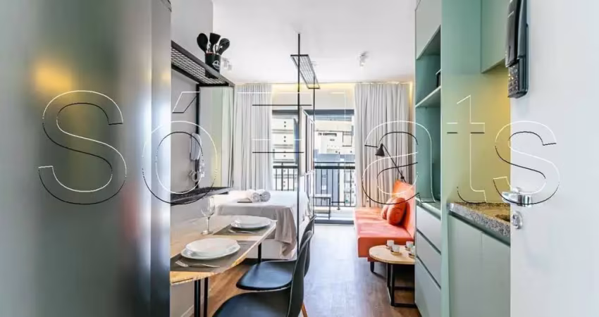 My one bela vista, studio disponível para locação com 25m² e 01 dormitório.