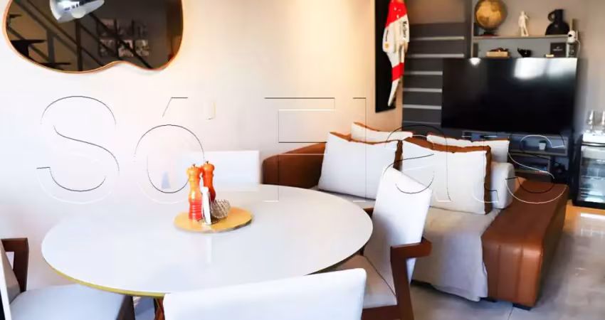 Vn gomes de carvalho, apartamento duplex disponível para venda com 55m², 1 dormitório e 1 vaga