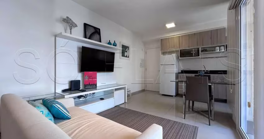 Option paraíso, flat disponível para locação contendo 38m², 01 dormitório e 01 vaga.