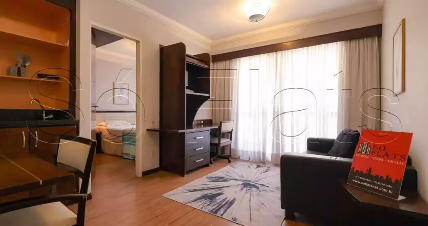 The palace, flat disponível para locação contendo 33m², 01 dormitório e 01 vaga de garagem.