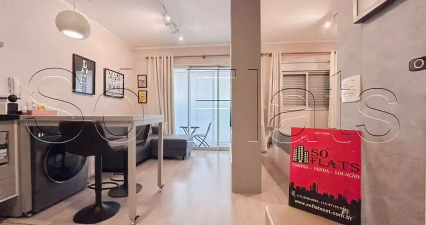 Residencial add nova berrini, apto disponível para locação com 34m², 01 dormitório e 01 vaga