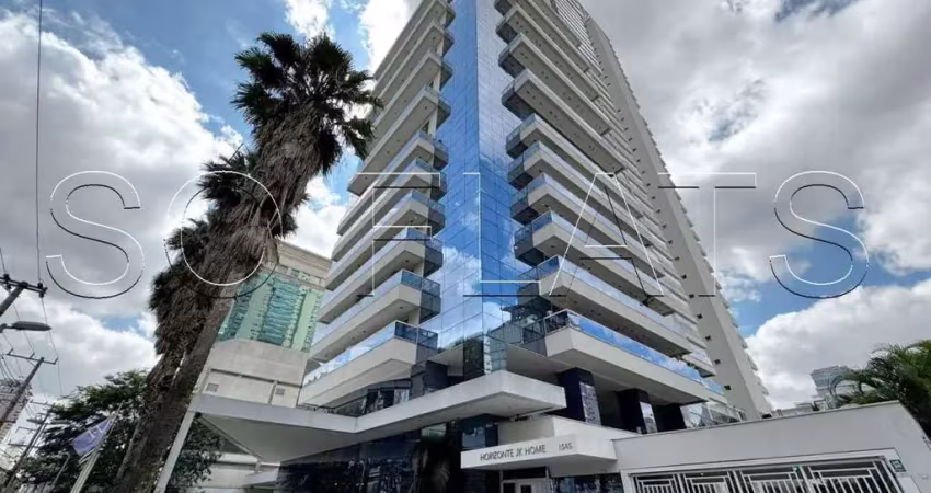 Horizonte jk, studio moderno disponível para locação com 54m², 01 dormitório e 2 vagas de garagem.