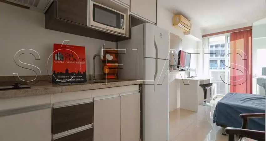Setin downtown são luís, flat disponível para locação com 20m², 01 dormitório e 01 vaga de garage.