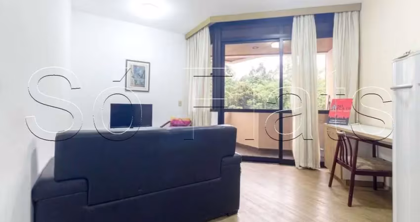 Flat no morumbi , disponível para venda mobiliado, 01 dorm e 01 vaga