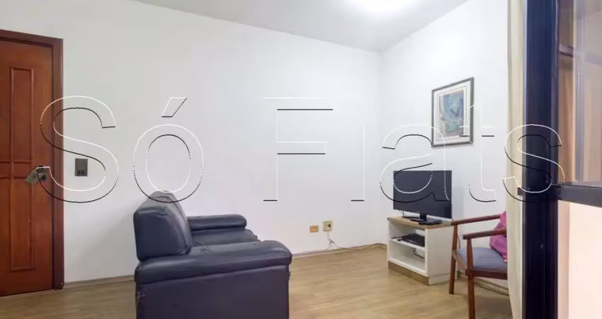 Flat no morumbi , disponível para venda mobiliado, 01 dorm e 01 vaga