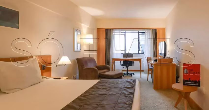 Flat sol alphaville disponível para venda com 43m², 1 dormitório e 1 vaga de garagem