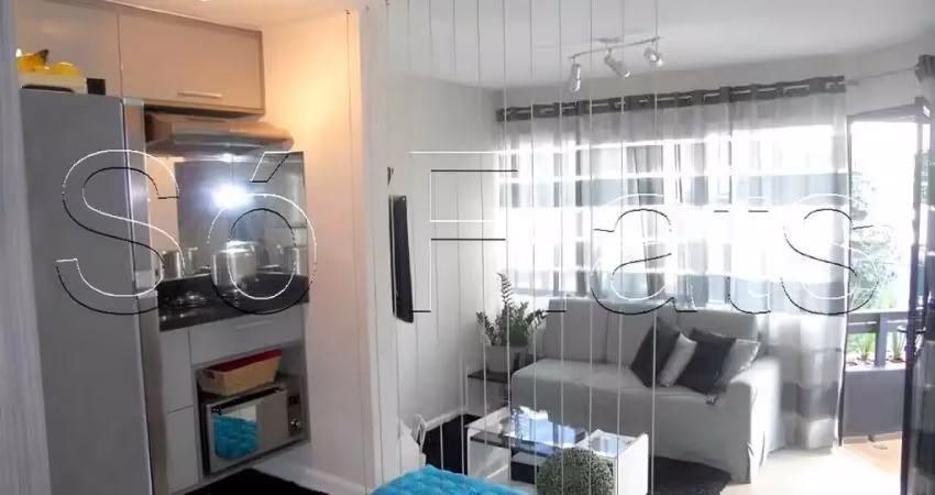Park plaza brooklin, flat disponível para locação contendo 48m², 01 dormitório e 01 vaga de garagem.