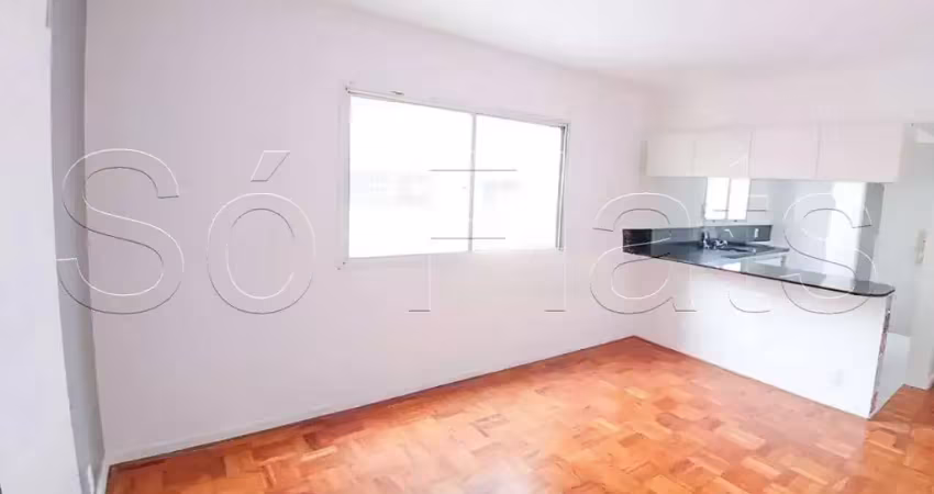 Residencial montbrison, apto disponível para locação contendo 53m², 01 dormitório e 01 vaga.