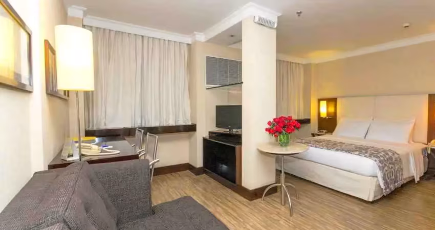 Flat international plaza para locação com 29m² contendo 1 dormitório e 1 vaga.