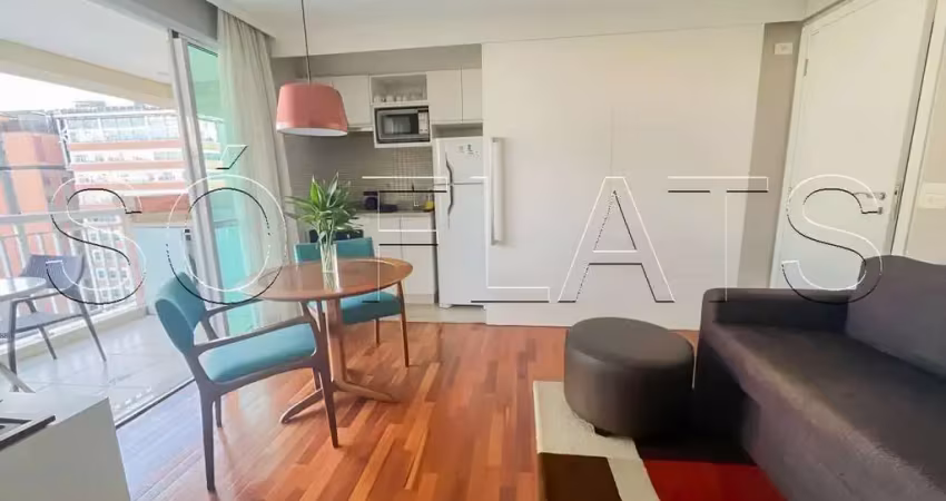 Flat estanconfor villa paulista com 37m², 1 dormitório e 1 vaga disponível para locação no jardins