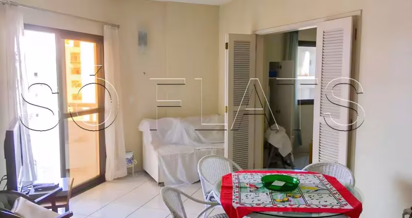 Apto em santos disponível para locação com 80m², 02 dormitórios e 01 vaga de garagem.