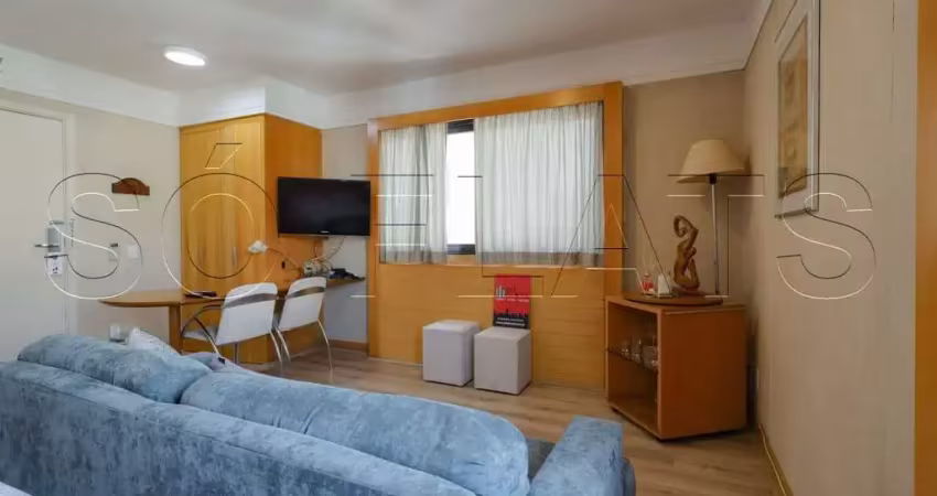 Flat transamerica bela cintra, apartamento disponível para venda com 26m², 1 dormitório e 1 vaga
