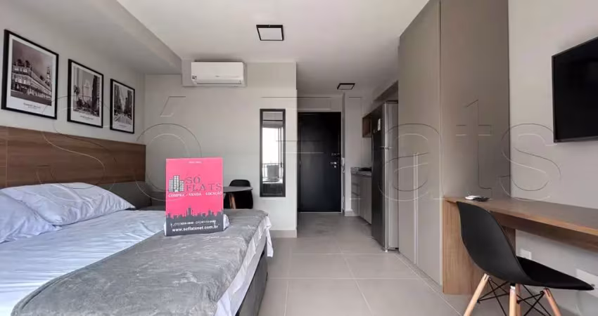 Studio disponível para locação no residencial helbor b liv contendo 24m² e 01 dormitório.