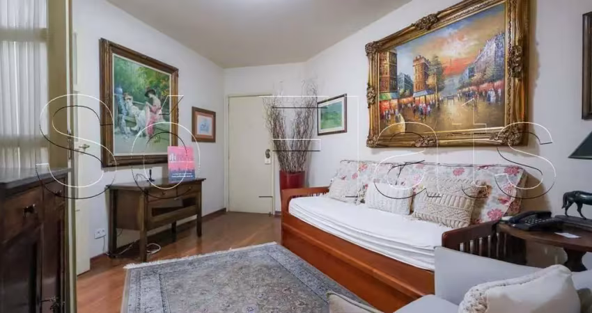 Flat nos jardim paulista com 45m² totalmente mobiliado à venda.