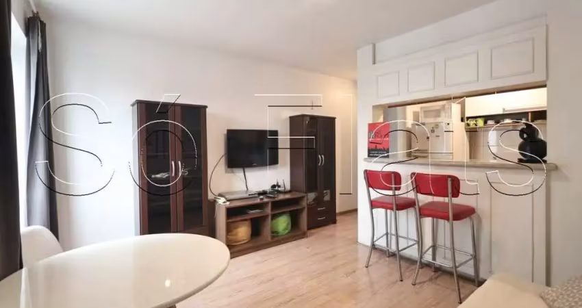 Flat crillon, disponível para venda com 41m², 1 dormitório e 1 vaga de garagem