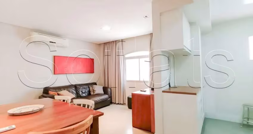 Augusta flat, apto disponível para locação contendo 100m², 02 dormitórios e 01 vaga.
