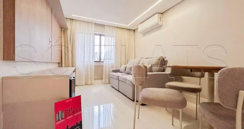 Apto la residence itaim disponível para locação com 39m², 1 dormitório e 1 vaga de garagem