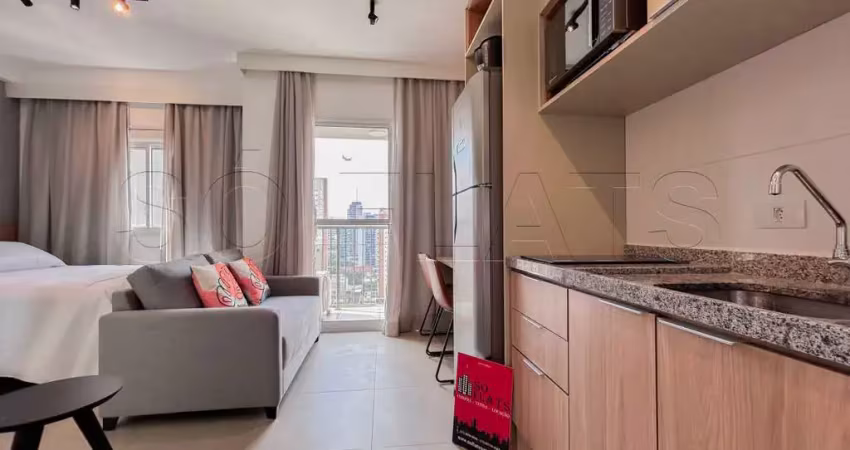 Studio viva benx casa do ator, flat disponível para locação com 24m² e 01 dormitório.