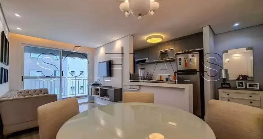Residencial link ipiranga, flat disponível para locação contendo 56m², 02 dormitórios e 01 vaga.