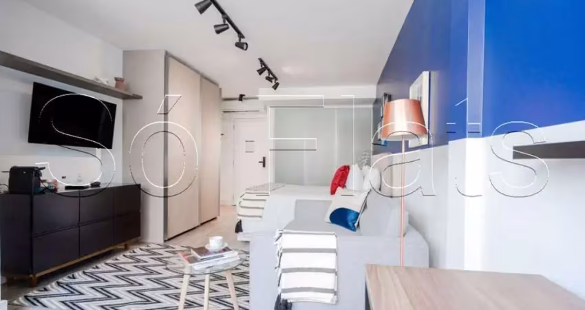 Vn gomes de carvalho, apto disponível para locação com 30m², 01 dorm e 01 vaga