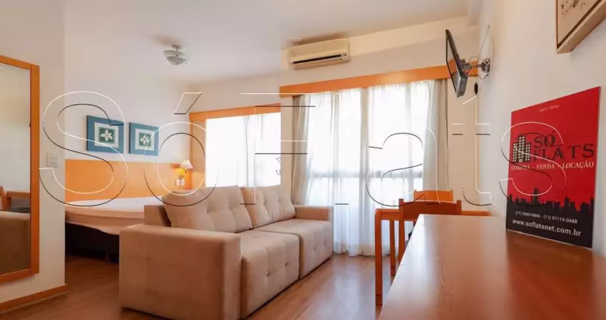 Flat quality paulista disponível para venda com 29m², 1 dormitório e 1 vaga de garagem