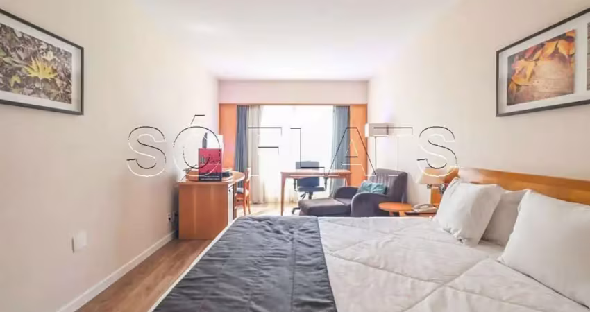 Flat sol alphaville, apartamento disponível para venda com 30m², 1 dormitório e 1 vaga de garagem