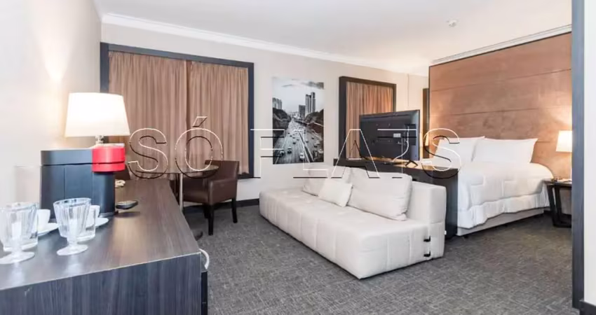 Flat novotel jardins disponível para venda com 29m², 1 dormitório e 1 vaga de garagem