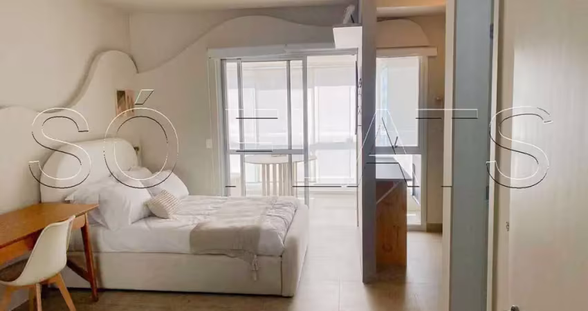 Apartamento wish moema, disponível para locação com 37m² e 01 vaga de garagem.