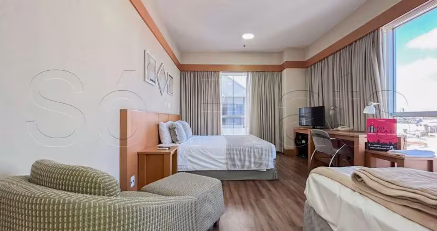 Flat no nortel disponível para locação com 32m² ficando próximo a marg. tiete, rodoviária e metrô.
