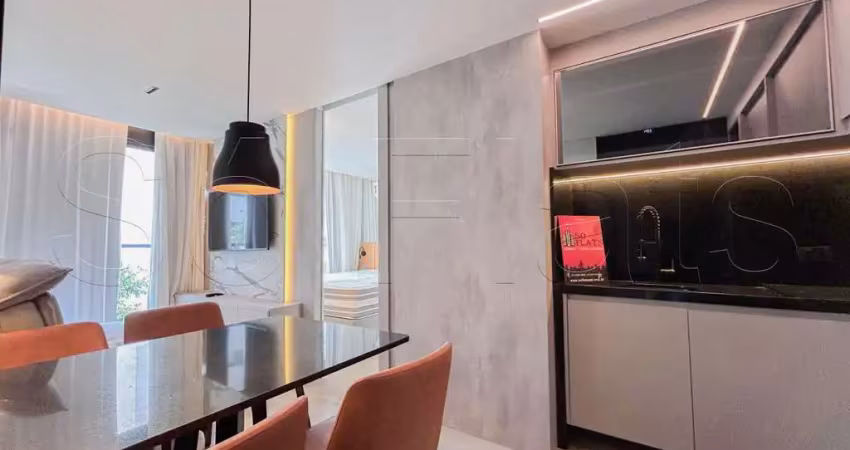 Flat no residencial hit itaim disponível para locação bem localizado próx da av santo amaro.