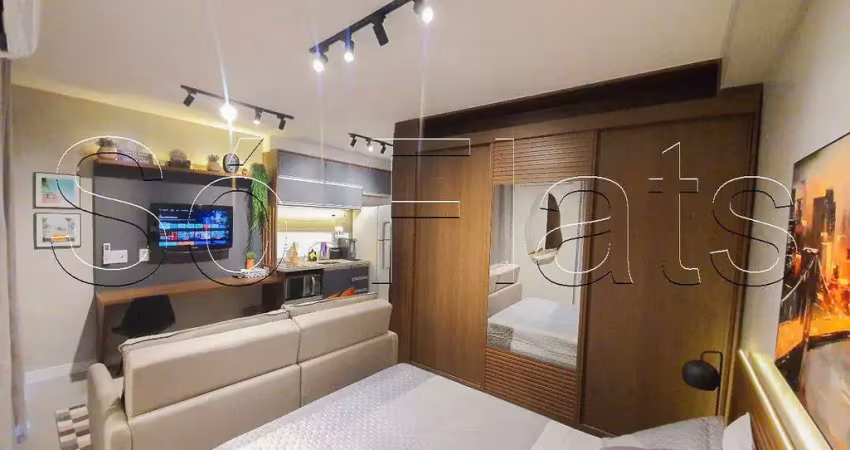 Studio calixt pinheiros, apto disponível para locação contendo 27m² e 1 dorm no bairro de pinheiros.