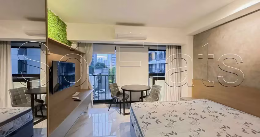 Studio b.side faria lima, flat disponível para locação contendo 24m² e 01 dormitório.